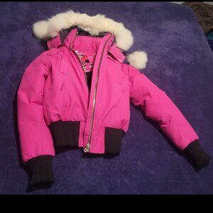 Moose knuckles bomber Hot pink xs